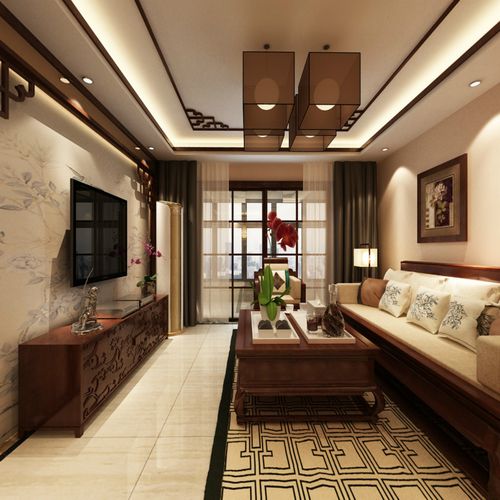 豪业居室内设计服务装修设计 客厅背景墙设计 现代简约家装设计